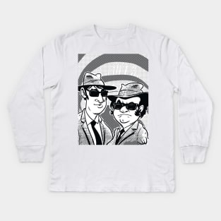 blues bros Kids Long Sleeve T-Shirt